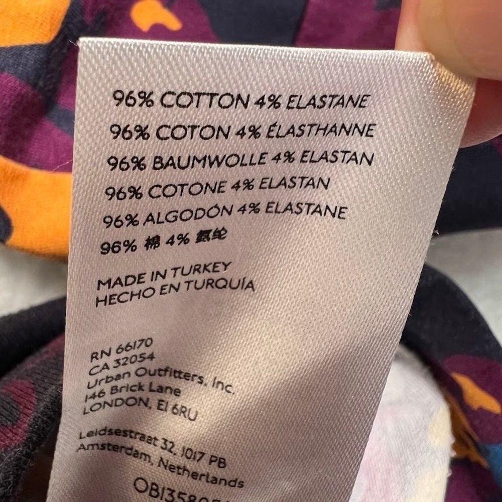 Maeve Anthropologie XL Floral Colorblock Sweatshirt Top Balloon Sleeve Pullover - Picture 9 of 9